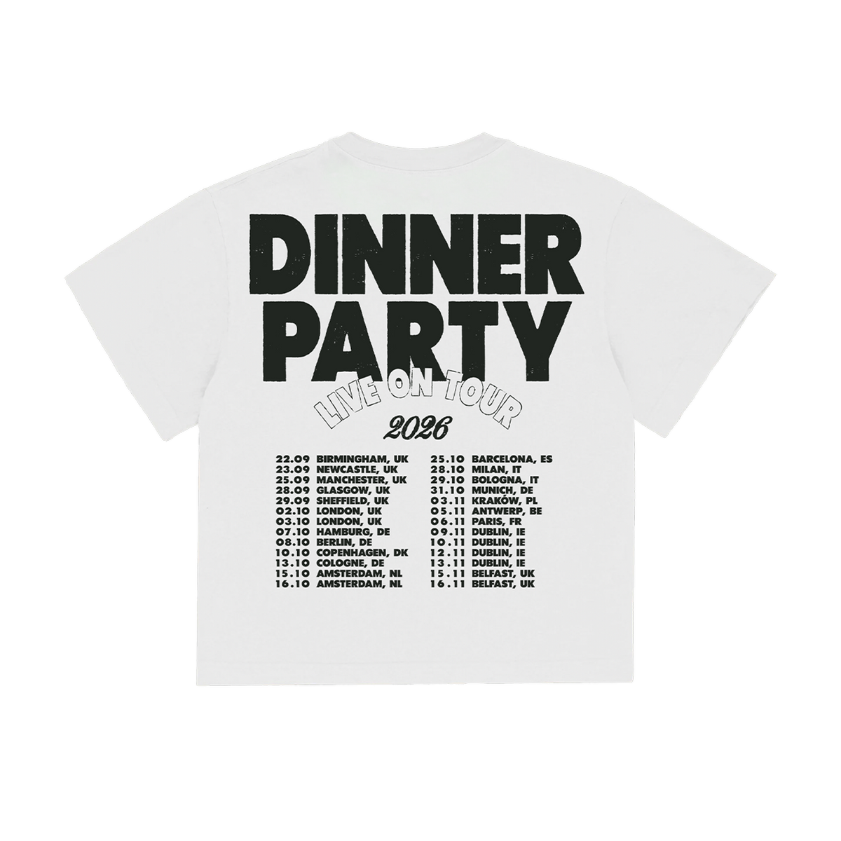 Niall Horan Dinner Party Across the World Tee T-Shirt 459291
