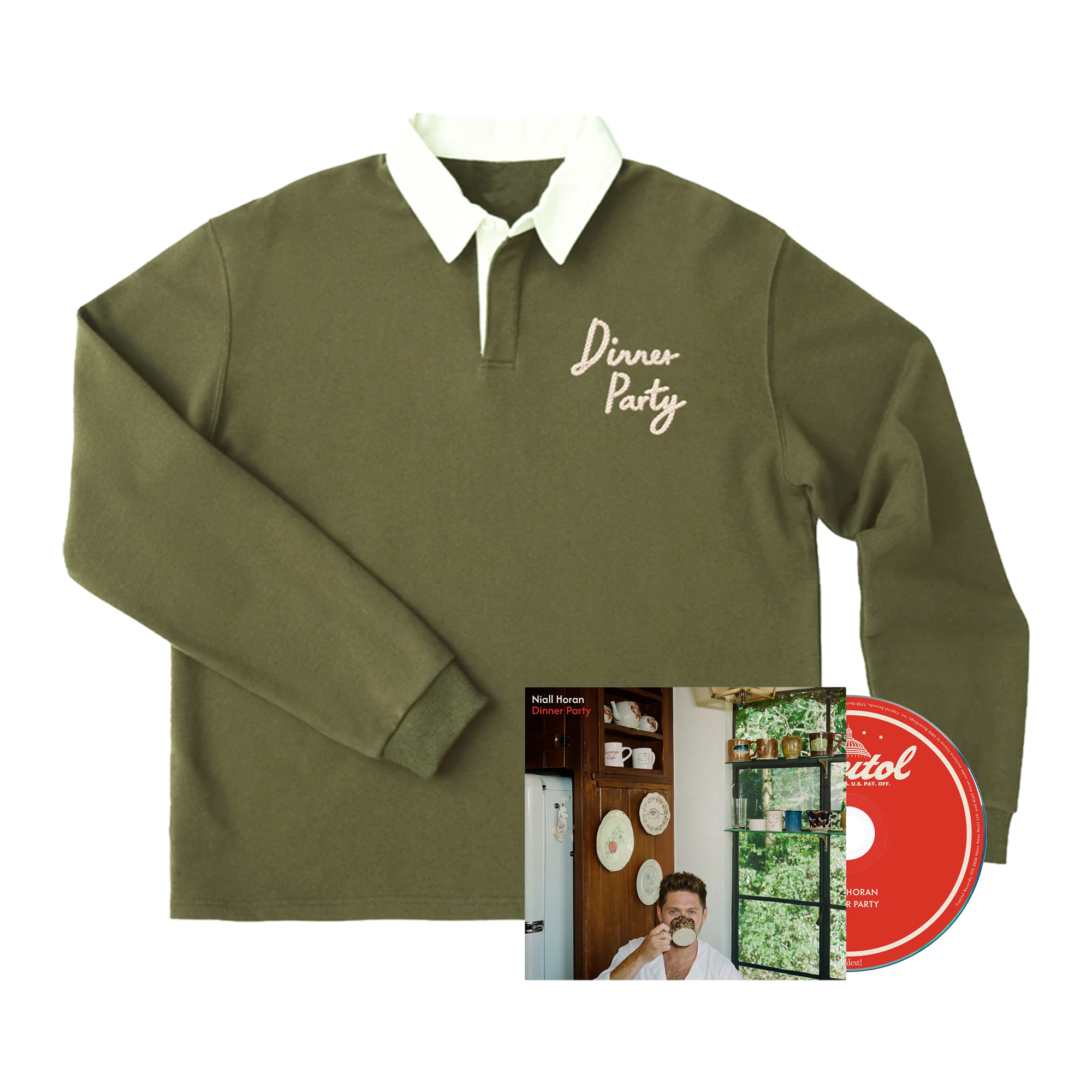 Niall Horan Dinner Party CD + Longsleeve Polo CD + Longsleeve Polo 441301