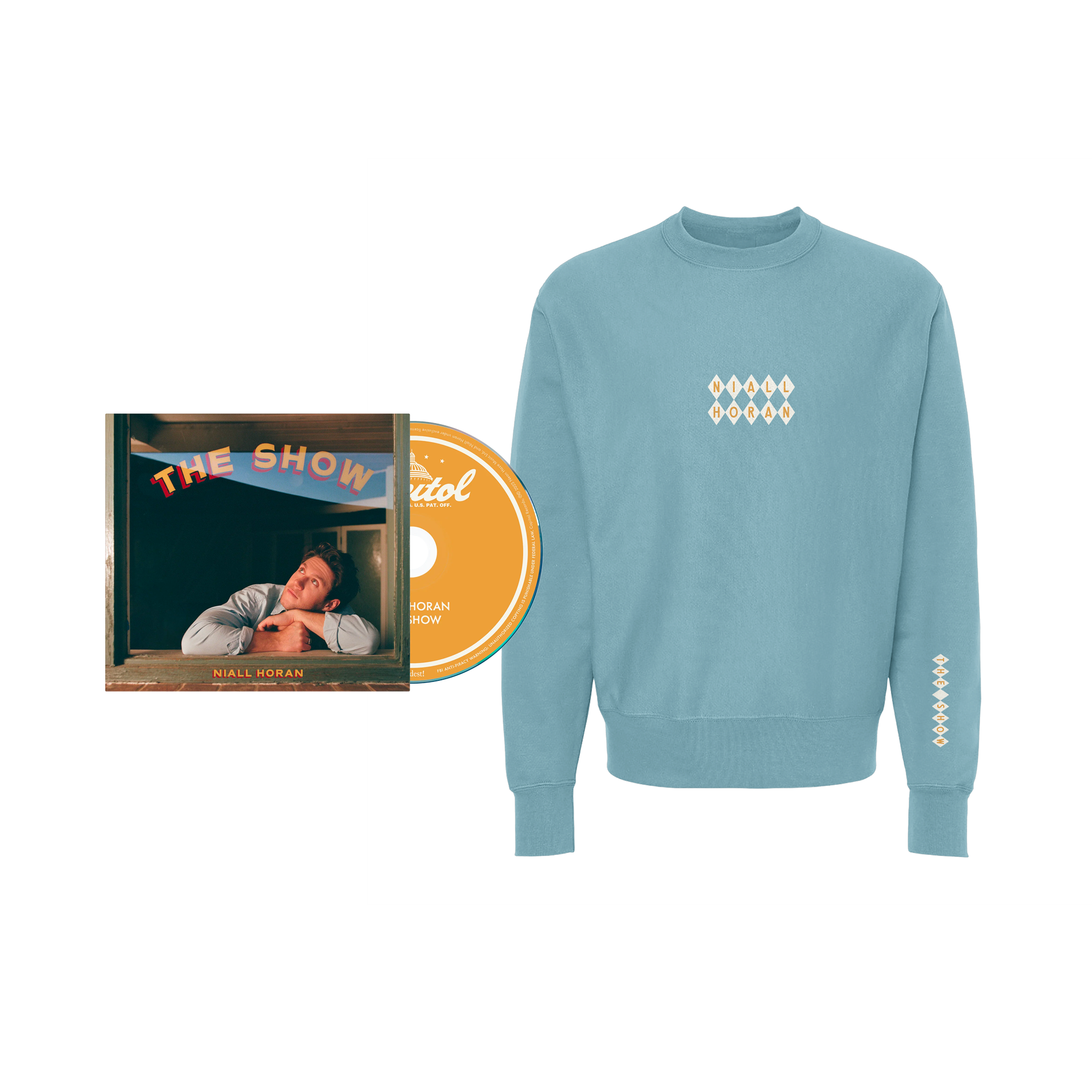 Niall Horan The Show - CD + Diamond Crewneck International Bundle Diamond Crewneck + CD Bundle 301569